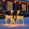 3 Piece LED Lighted Deer Family Set Doe Fawn Outdoor Christmas Yard Decoration 75.5 × 41 × 35 cm